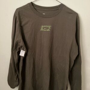 Nike Kids Long Sleeve Tee - Dark Olive